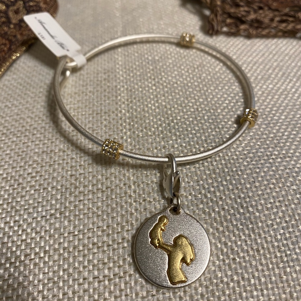Amanda Blu- Silver 2-Tone Bracelet and Charm...
